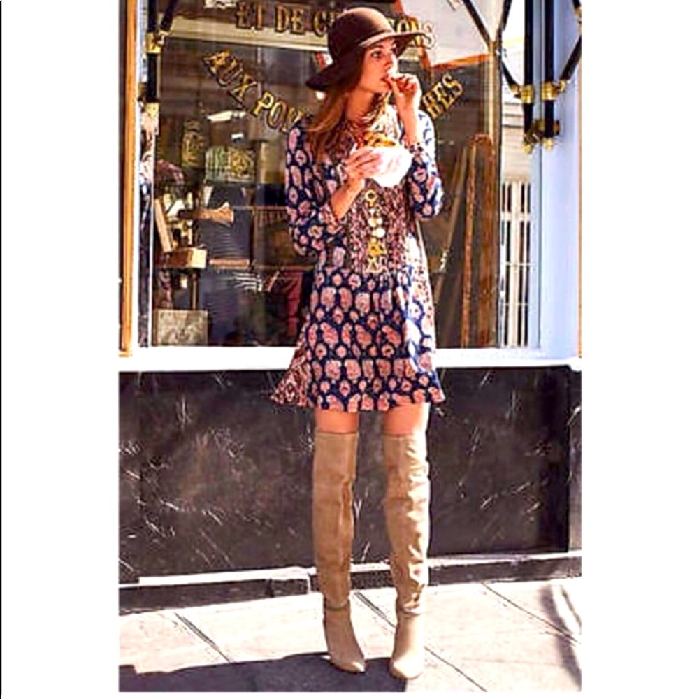 Anthropologie boho tunic dress